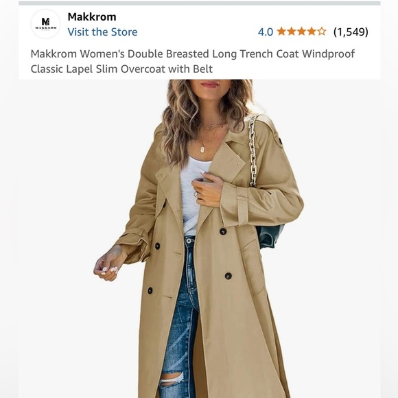 Chic Tan Trench Coat - Picture 9 of 9